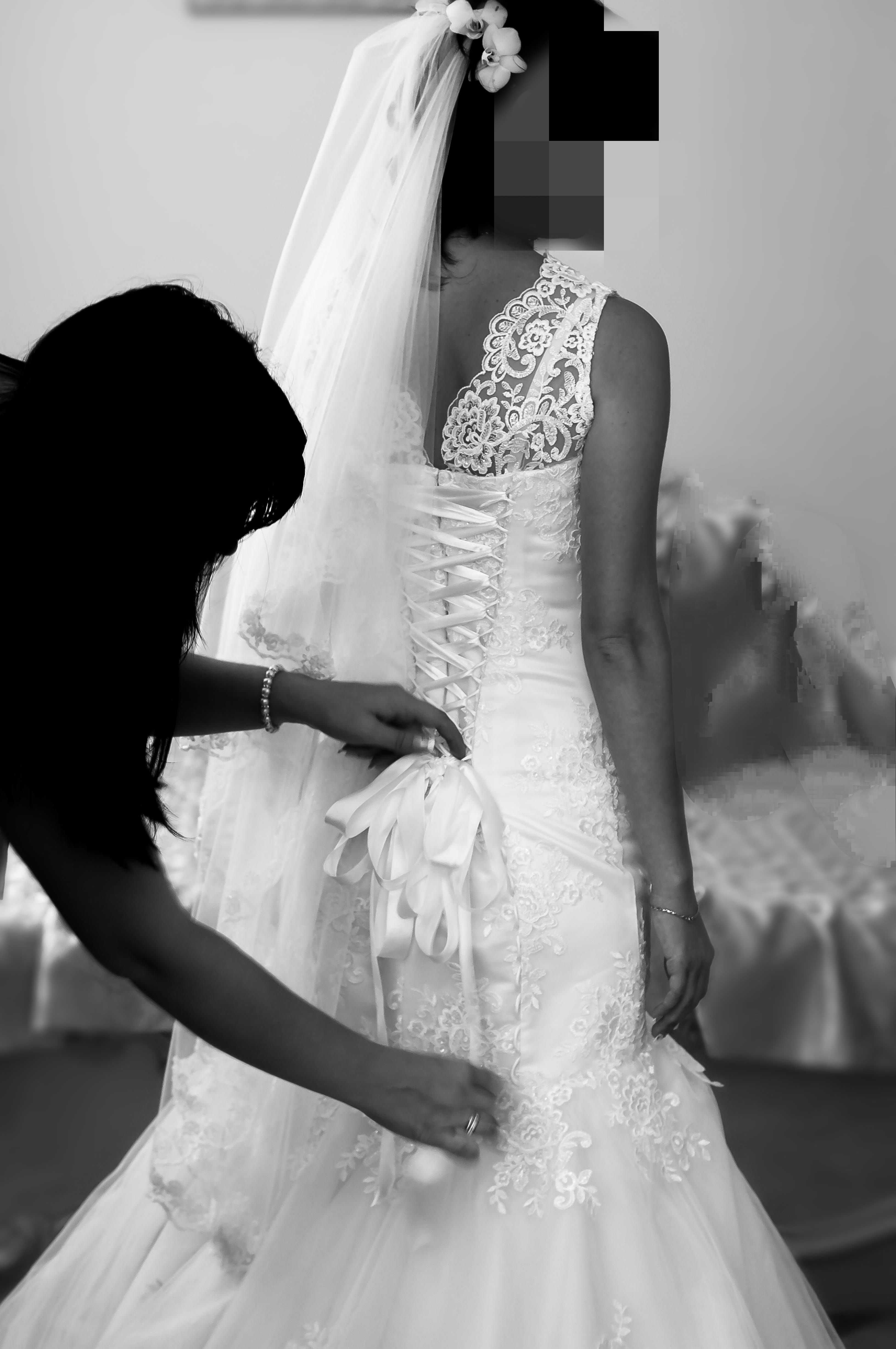 Весільне плаття фасон рибка свадебное платье xxs/s/xs