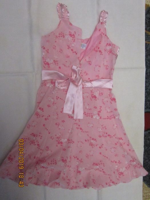 Новое шифоновое платье для девочки 8-9 лет