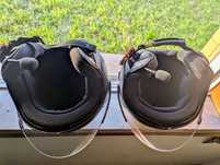 Capacetes Nexx Life com Bluetooth Sena instalados