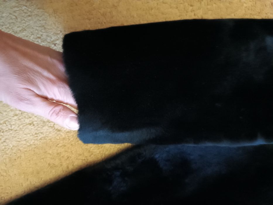 Шуба мутон 52 размер качественный плотный мутон