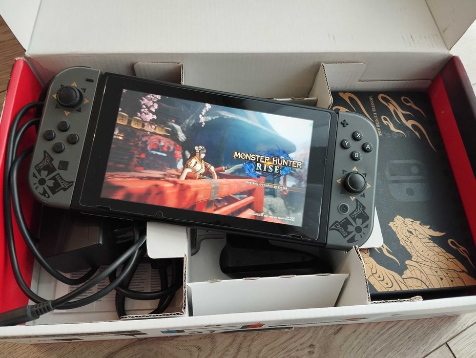 Aktualne Konsola Nintendo Switch v2 edycja Hunter Rise z grą