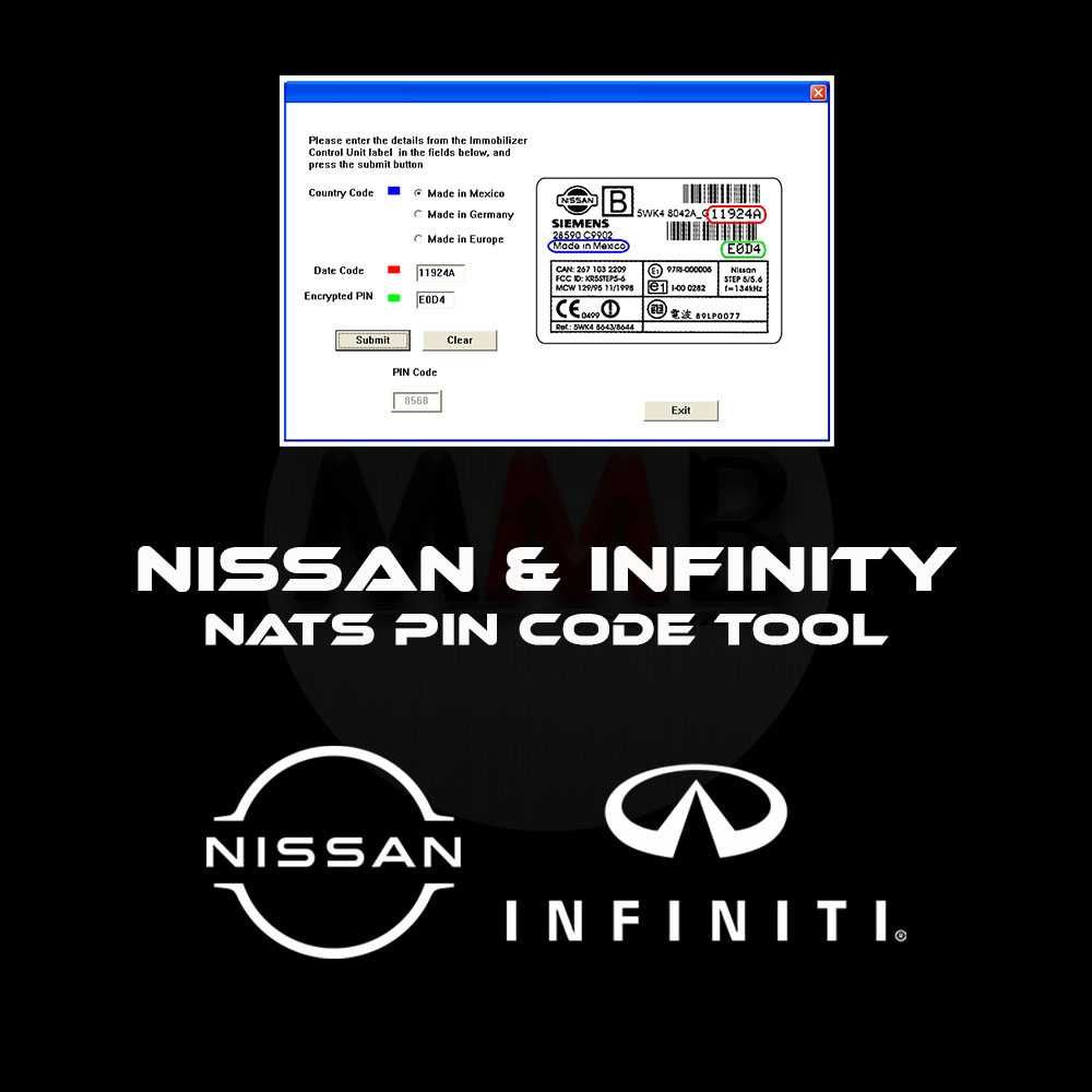 Calculadora DE Codigo PIN Nissa Nats