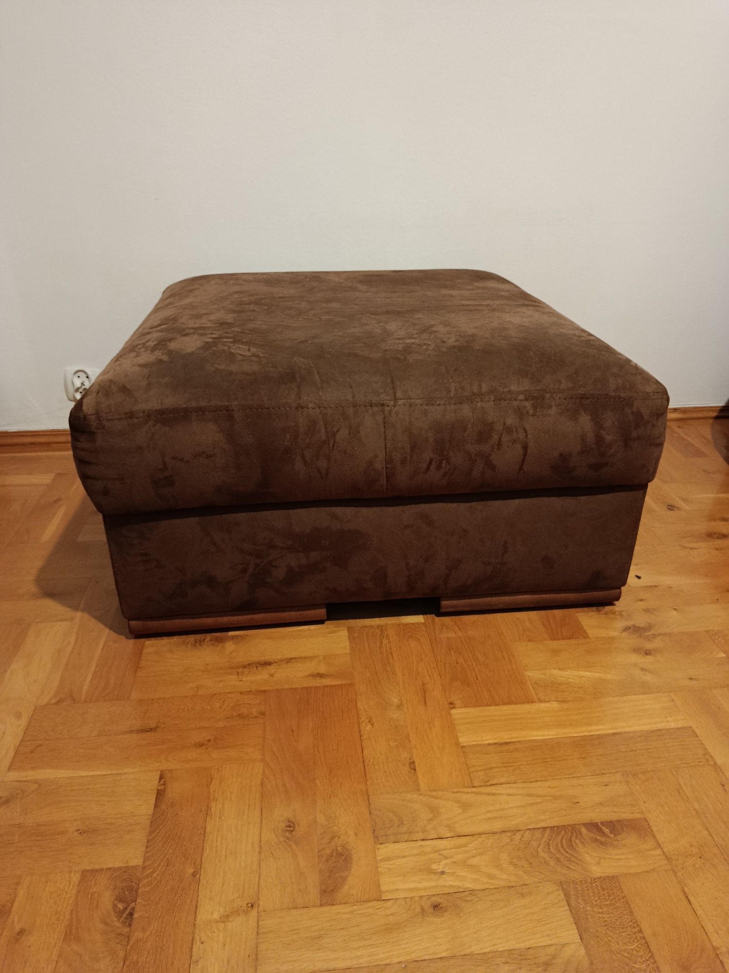 Pufa brązowa 78x78x36