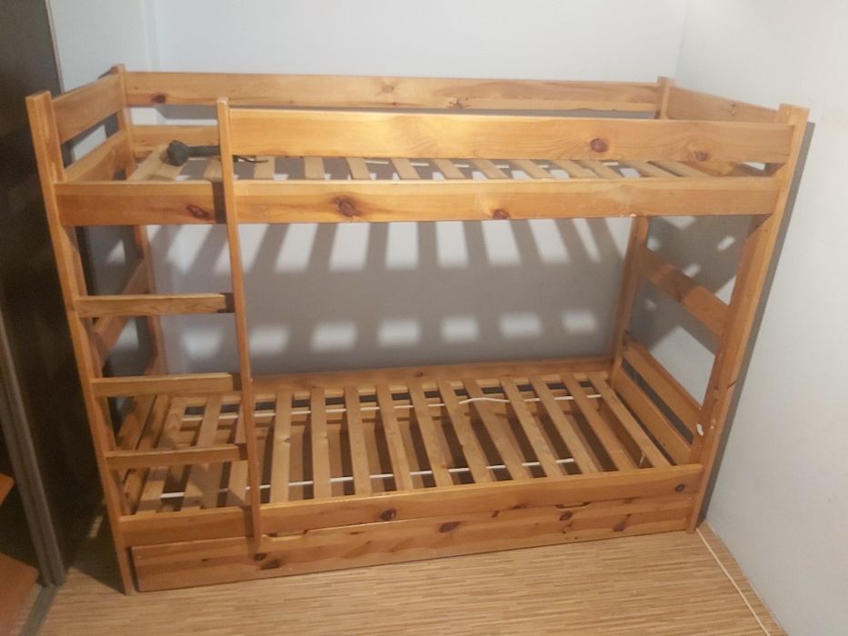 Sz-n dostawa gratis ŁÓŻKO piętrowe sosnowe 80x200 szuflada na pościel