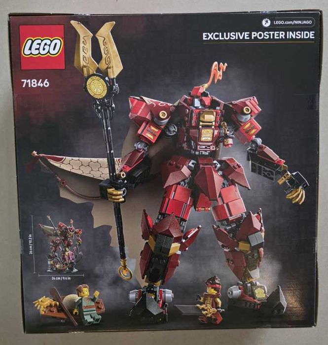 Lego 71846 - Ninjago - The Fire Knight Mech. Novo e Selado