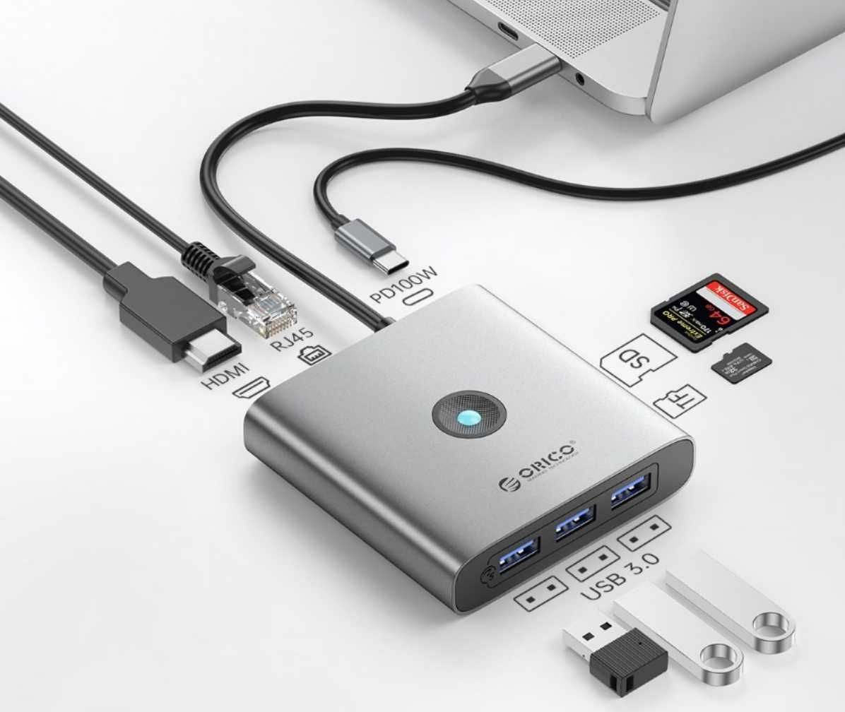 ORICO FAX3 6P25R Док-станция, USB-хаб