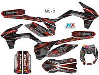 Okleina motocyklowa Alfarad, Asix, xmotos, Beretta, wzór  Black Bird