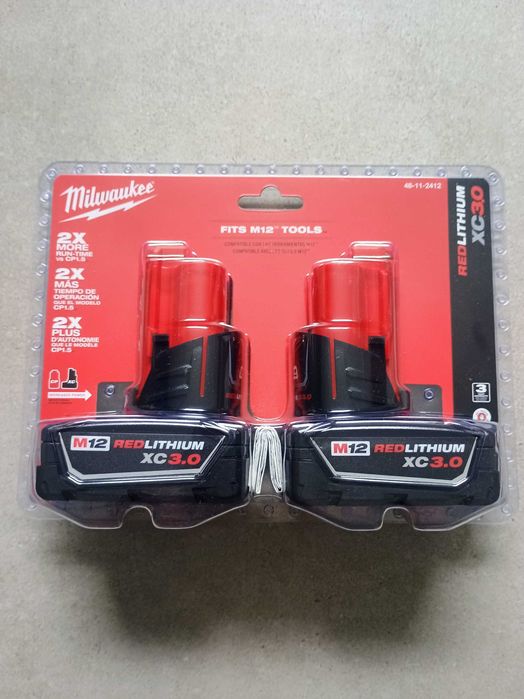 Zestaw baterii M12 12-Volt Lithium-Ion XC Milwaukee  3Ah