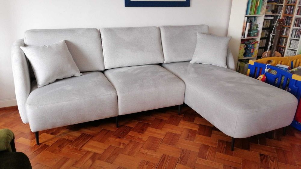 Sofá 3/4 lugares chaise longue novo