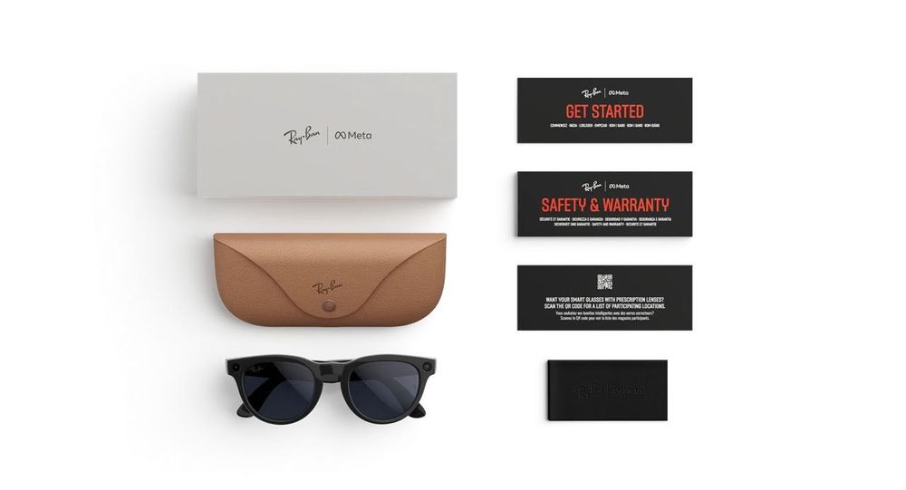 Gen 2 Ray Ban Meta RW4013 Headliner Shiny Black Transitions Sapphire