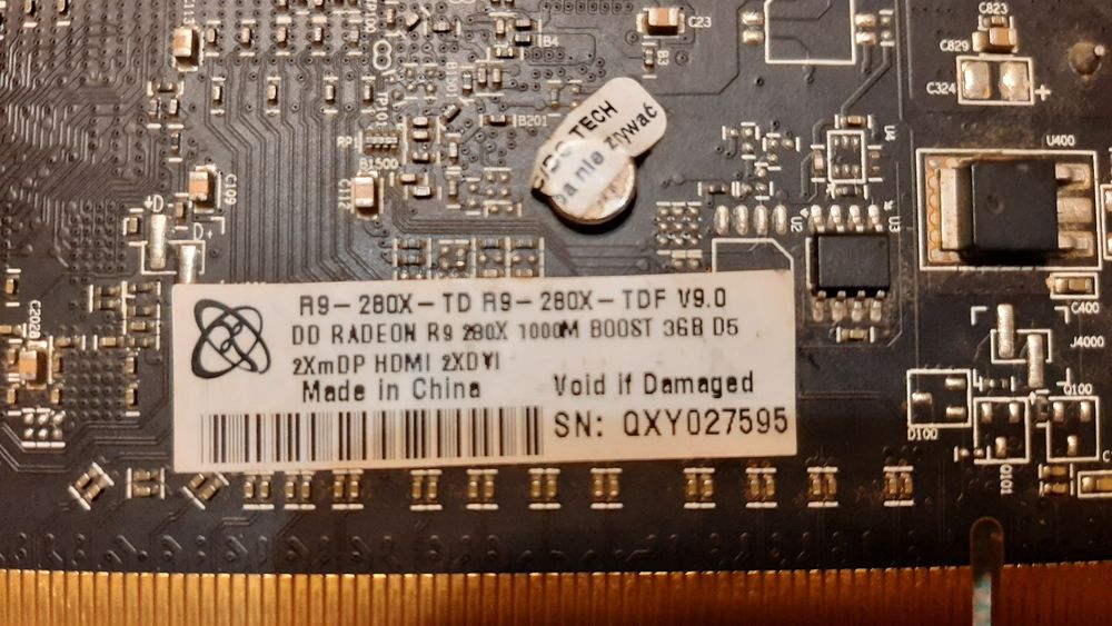 Відеокарта Radeon R9-280X. Під ремонт