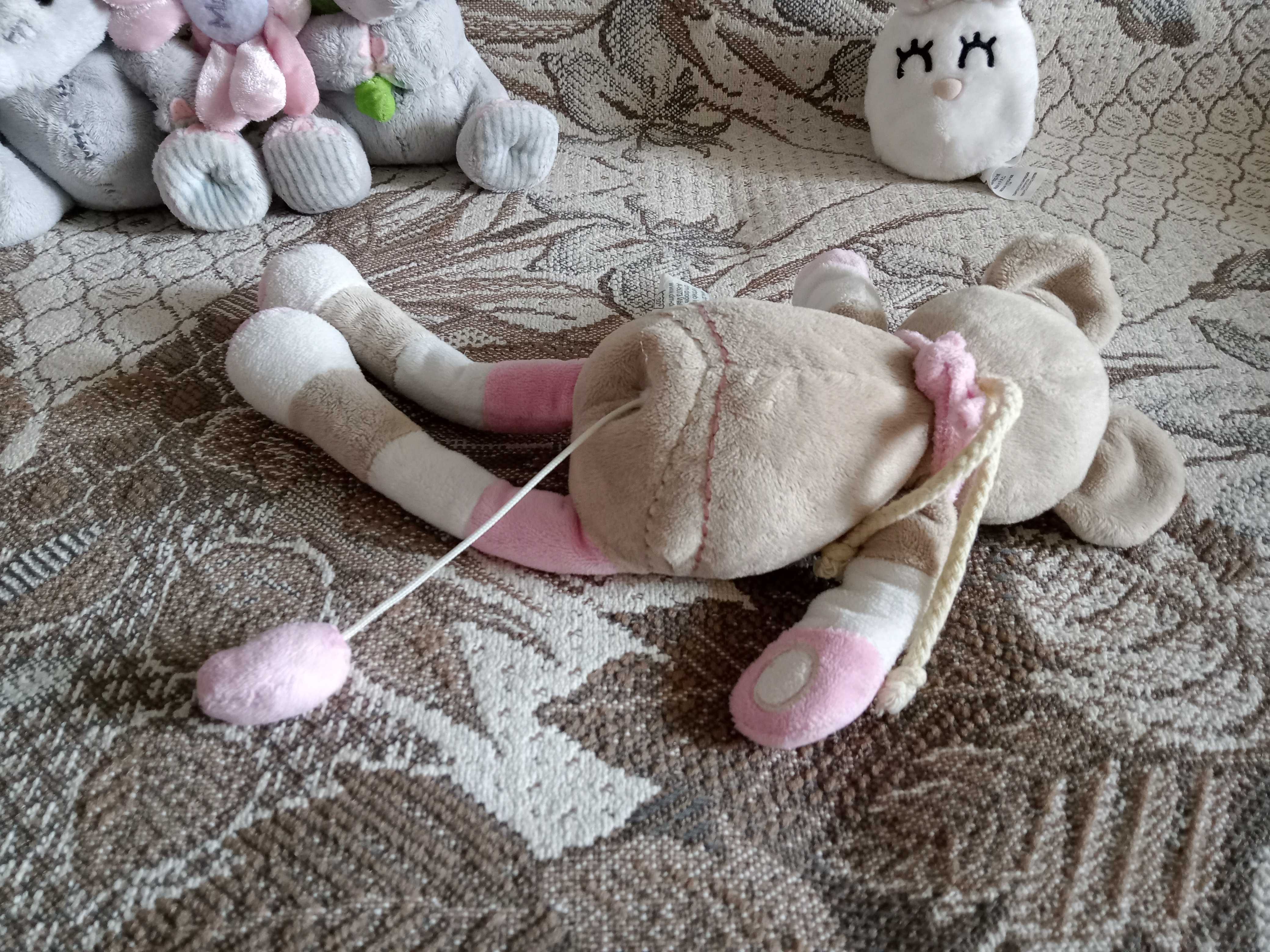 Мягкие игрушки слон мишка кролик заяц медведь музыкальный