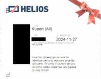 Bilety 2D/3D do kina Helios w dowolny dzień tygodnia w całej Polsce