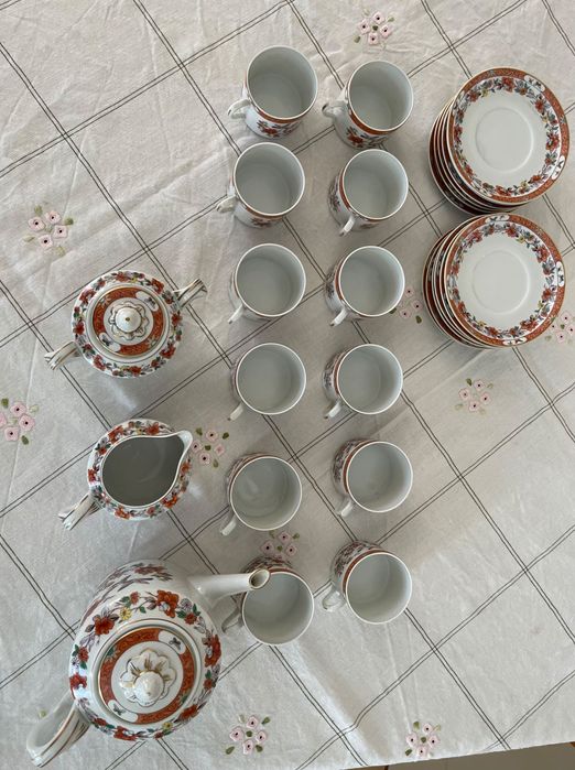 Serviço completo de chá + café da Vista Alegre - Magnólia