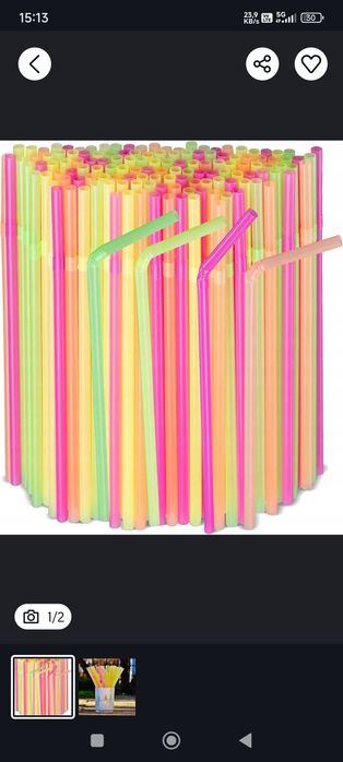 Słomki do napojów klasyczne 500 sztuk