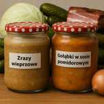 Zestaw 10 wekowanych słoików 0,9l z obiadami wysyłka karton termo