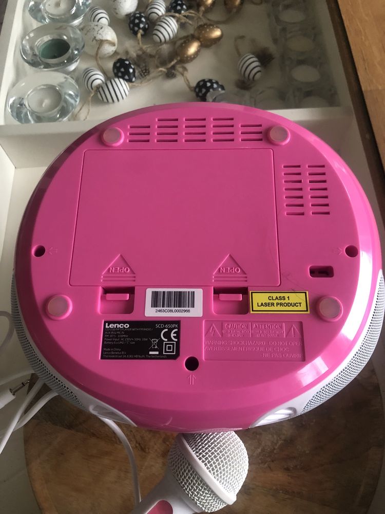 Radioodtwarzacz Lenco SCD-650 Różowy