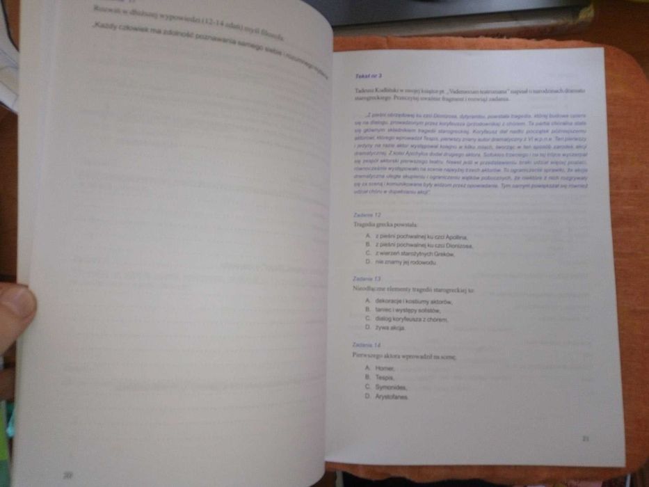 Arkusze egzaminacyjne Testy Gimnazjalne Język Polski Wierucka (czyste)