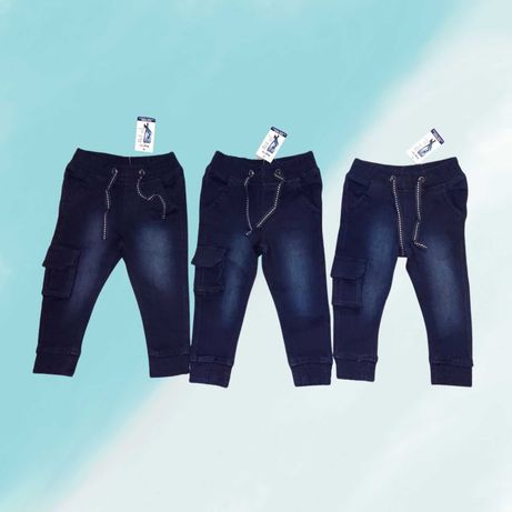Джогери джинси стрейчеві  темно-сині Lupilu 92см, 18-24 міс