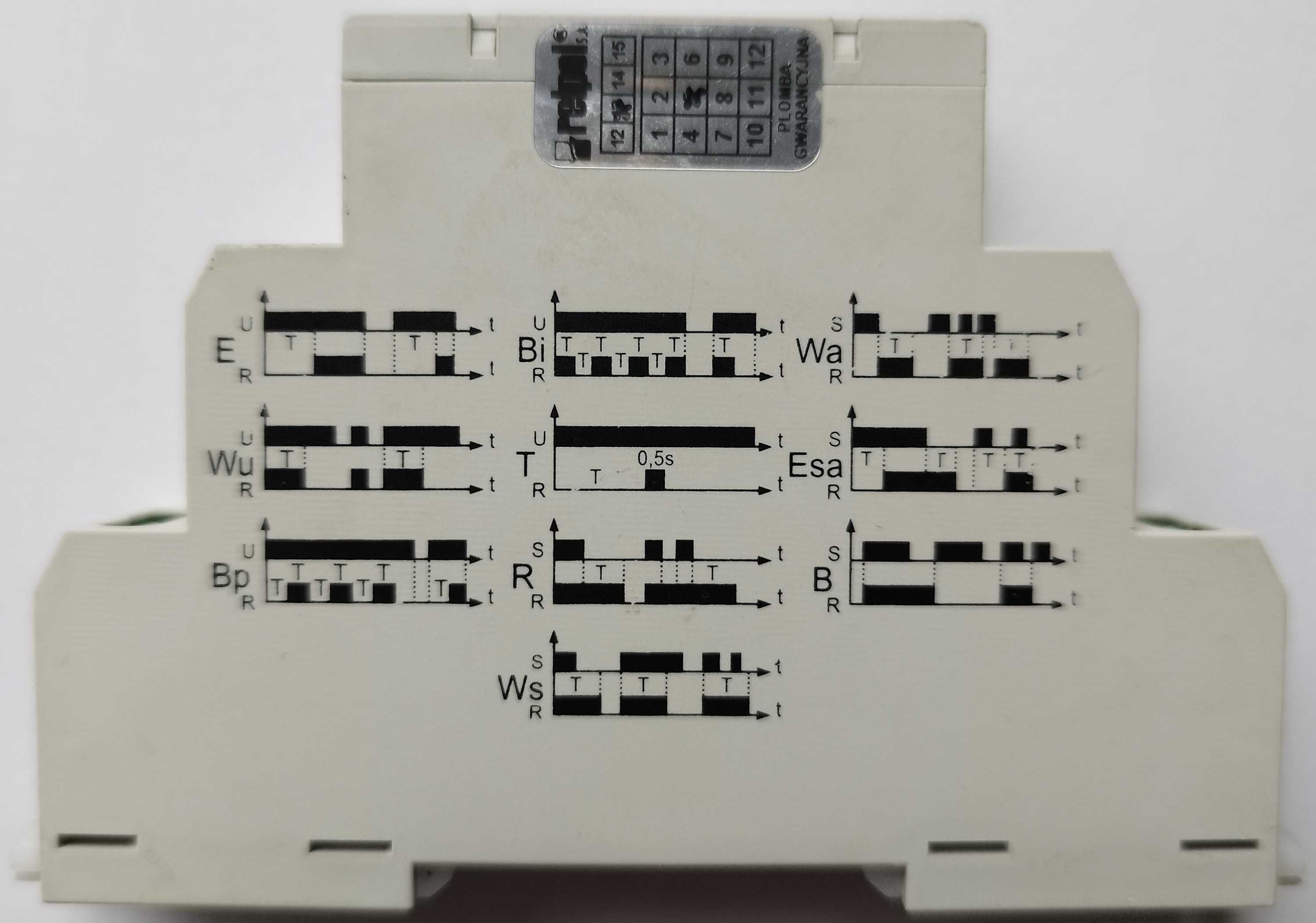 Wielofunkcyjny przekaźnik czasowy nastawny MT-TUA-17S-11-9240 RELPOL