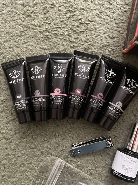 Modelines poly nail zestaw do przedłużania paznokci 1809