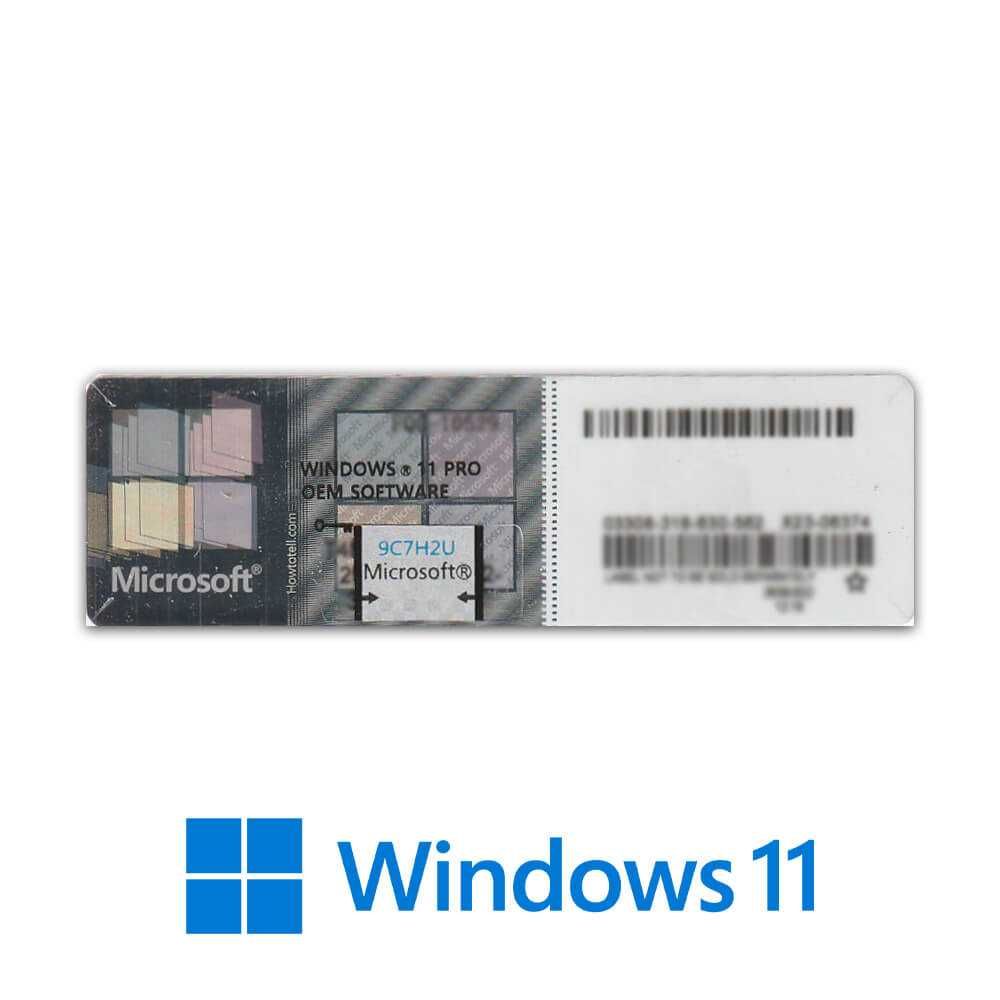 Windows 11 Pro Microsoft coa naklejka licencja 1 szt faktura.