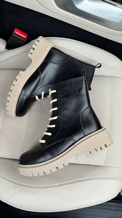 Черевики жіночі шкіряні зимові. Зимние женские ботинки