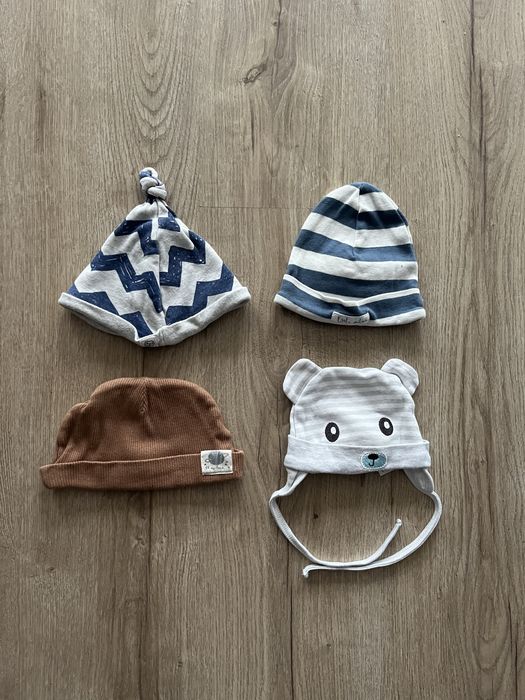 Czapka czapki 68 sla chłopca chłopiec cool club sinsay f&f baby zestaw