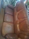 Sofa Pele Castanha