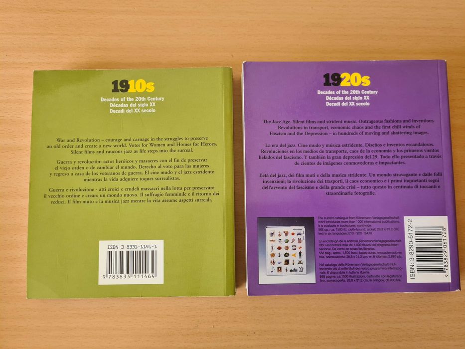 2 livros da prestigiada coleção Könemann: 1910s e 1920s