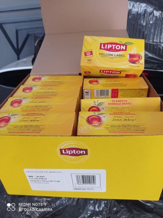 Sprzedam Herbata Lipton YELLOW LABELL 50 saszetek w patce