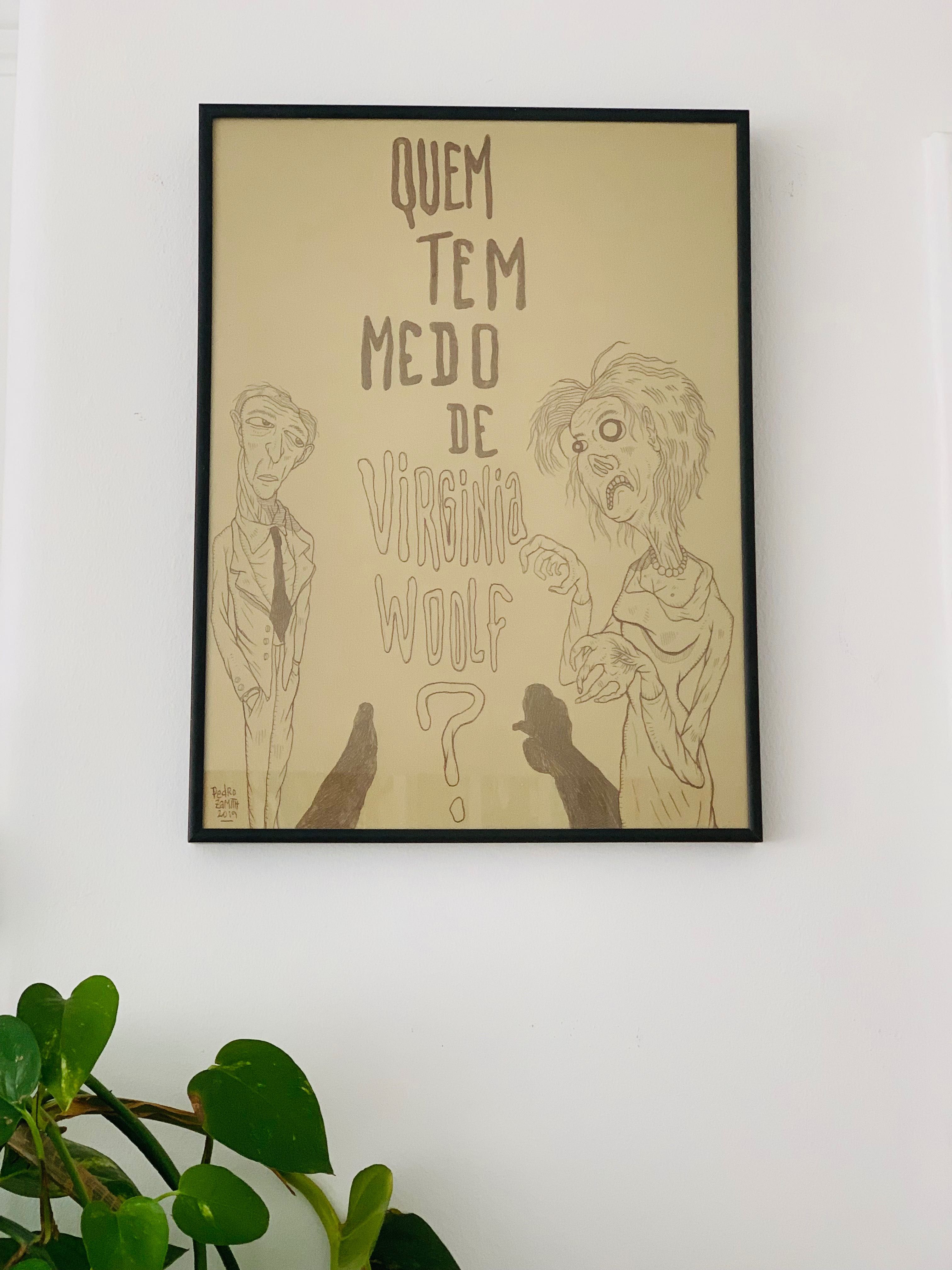 'Quem tem medo de Virginia Woolf' Quadro de Pedro Zamith