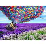haft diamentowy diamond painting mozaika 5d balony 30x40 cm