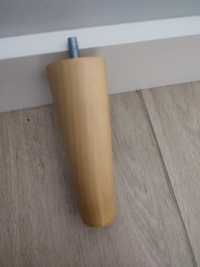 Nóżka drewniana buk stożek 13 cm lakier