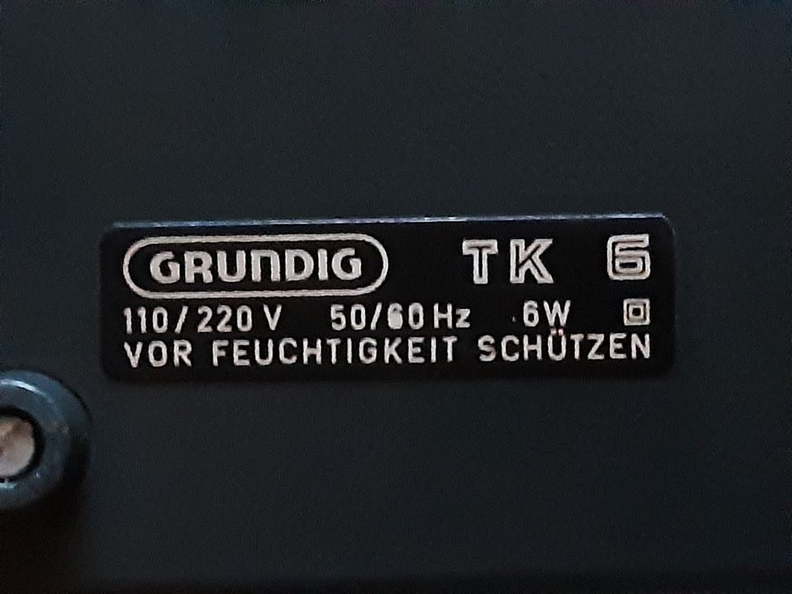 Grundig TK 6  Magnetofon szpulowy niemiecki