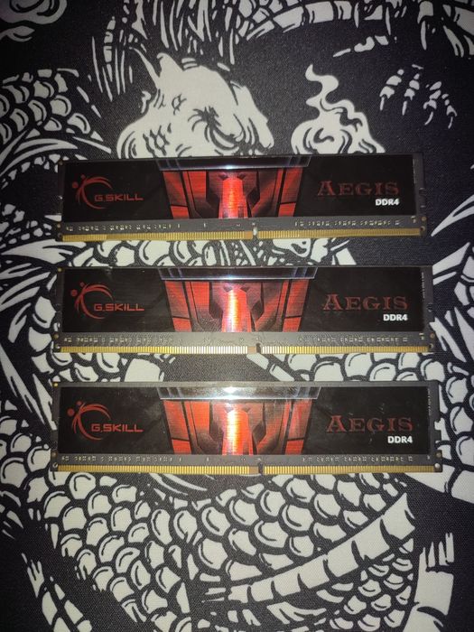 Memória RAM 32GB 4x8GB DDR4 G.Skill Aegis 3200Mhz C16D XMP 2.0 Intel