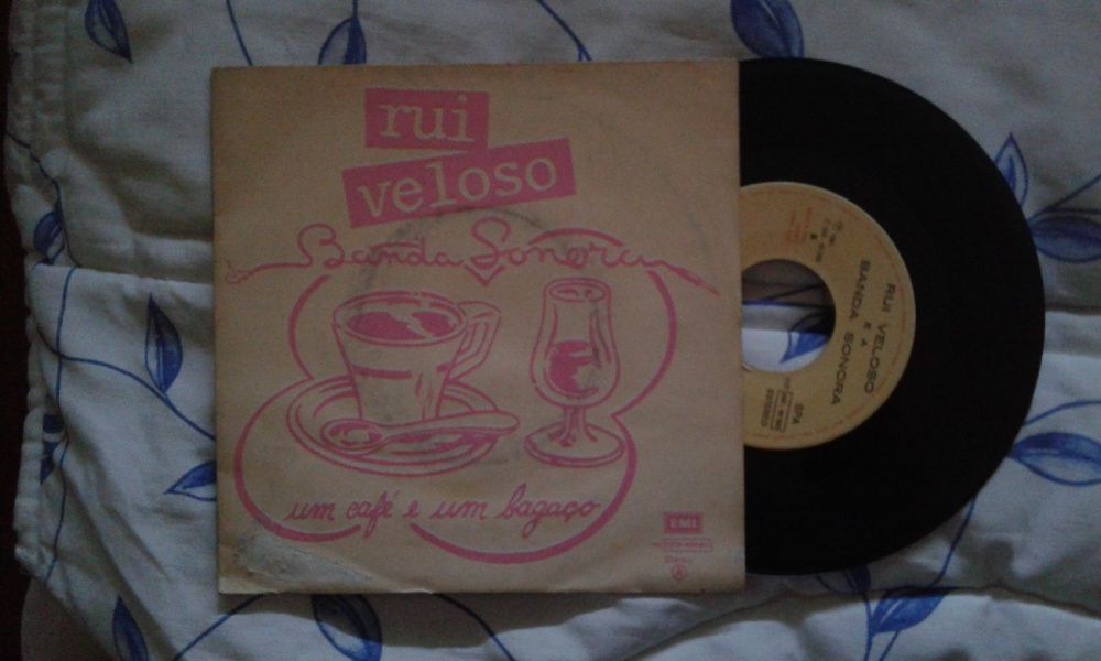 Rui Veloso E A Banda Sonora - Um Café E Um Bagaço (Vinyl, Single, 7")