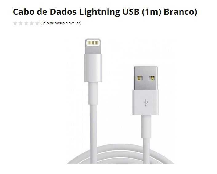 lightning to usb cable 1m