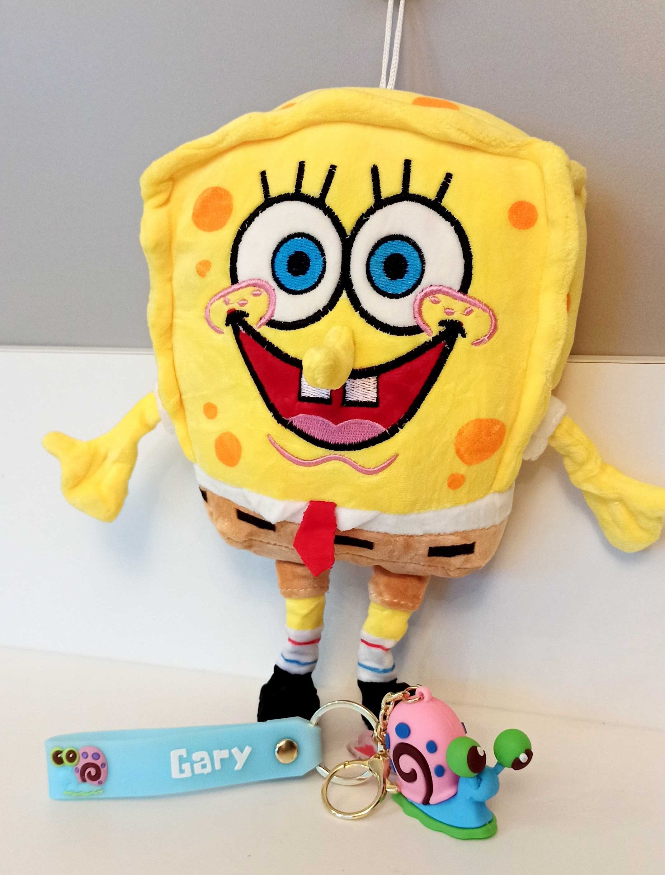 Nowa maskotka 27 cm SpongeBob Kanciastoporty +breloczek GACUŚ