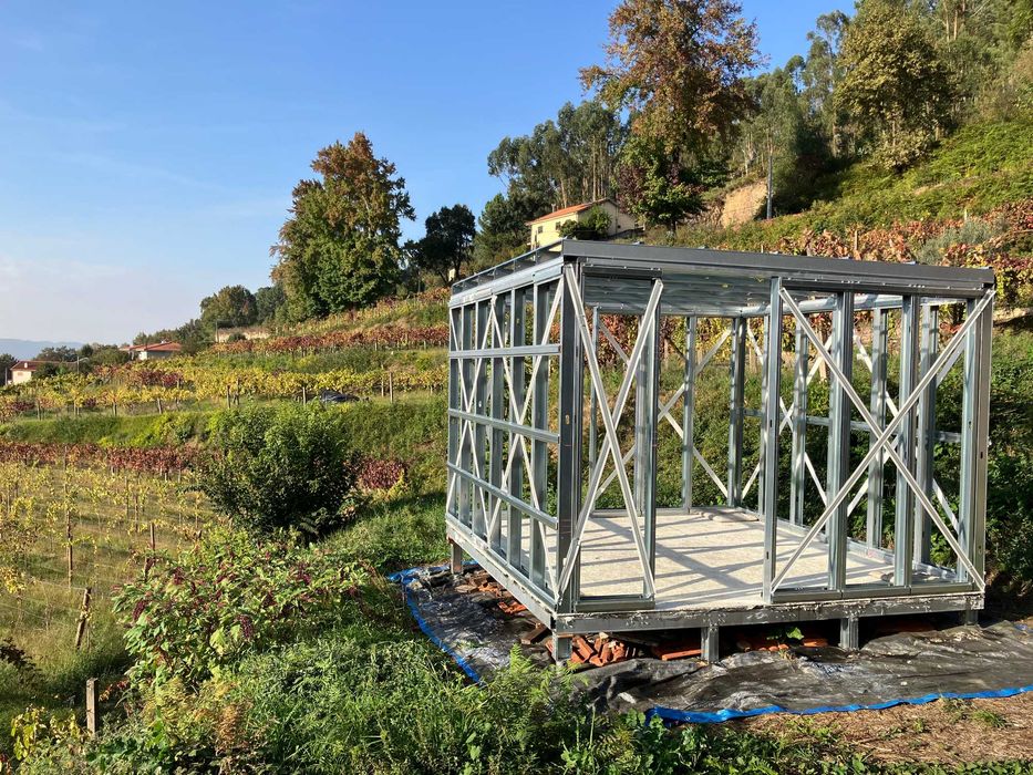 Estrutura Abrigo Modular LSF 3m x 3m x 2,2m