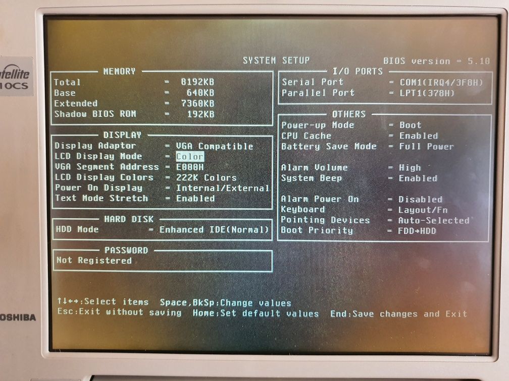 Toshiba Satellite 110 CS dla kolekcjonera