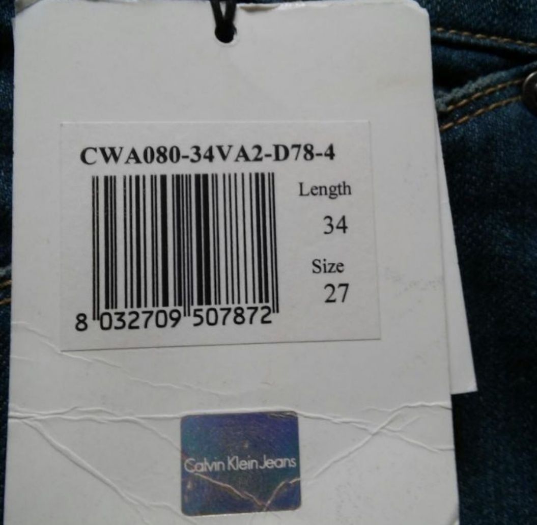 Spodnie jeansy Calvin Klein 27/34