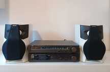Wzmacniacz z tunerem radiowym  JVC A-K11 i T-K11 i kolumny SONY