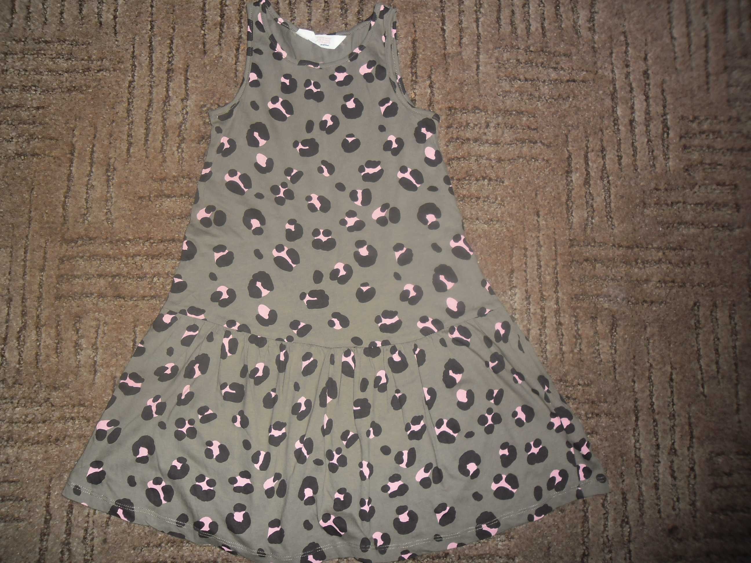 H&m 3 pak sukienki panterke,ZEBRE roz 110/116 śliczne JEDYNE!!!