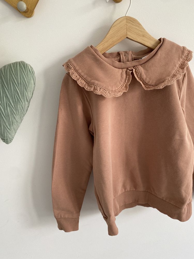 Bluza beżowa brzoskwiniowa name it 110 kołnierzyk jak newbie