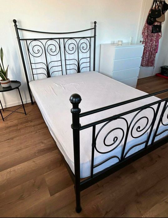 Piękne metalowe łóżko Ikea Noresund 160x200 cm  dowóz wysyłka