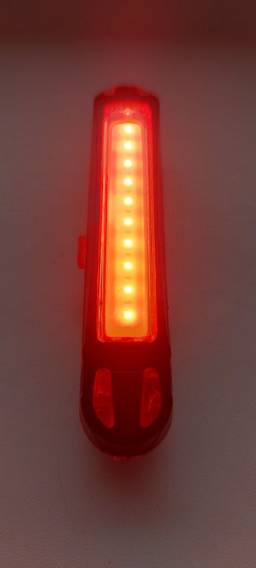 Lampka rowerowa tył dioda led akumulator 2 świata białe i czerwone