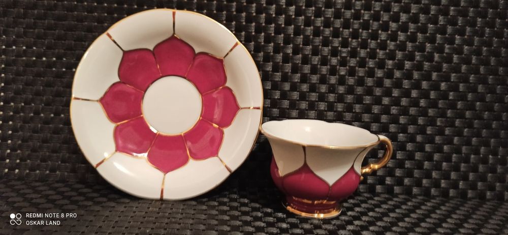 Porcelana MEISSEN B-Form DUO Mokka IDEALNY stan 1924-34  Piękna