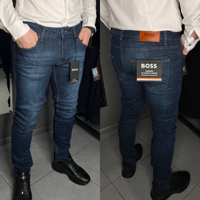 TOP Чоловічі завужені джинси Boss 30,31,32,33,34,36,38 Шоурум Київ
