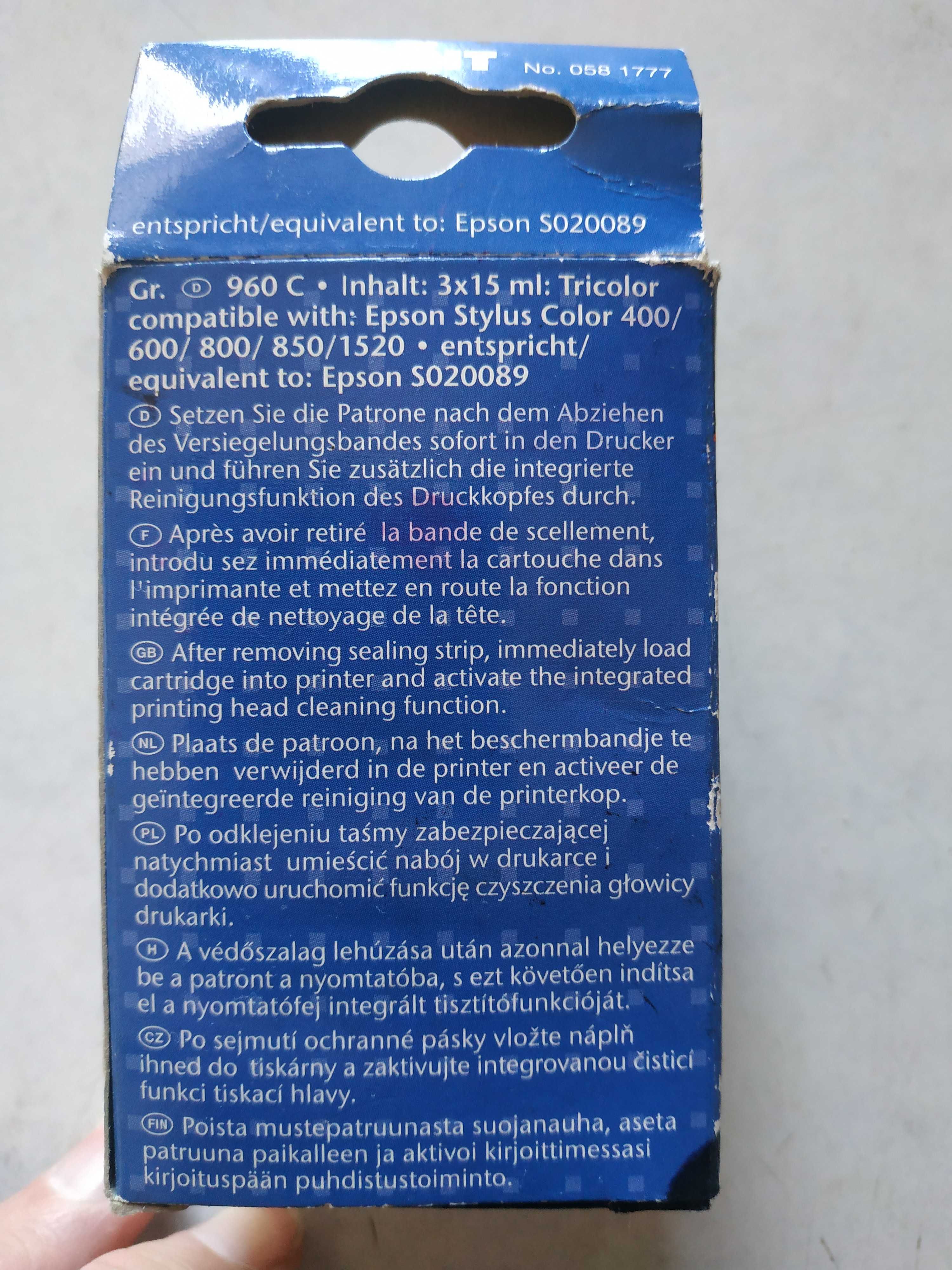 Продам картридж Epson Stylus Color400/600/800/850/1520(Epson S020089)